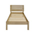 Santana 3FT Bed - Light Oak/Rattan Effect